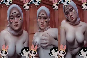 ABG Hijab Toket Diremas Keras Desah Nafsu Liar